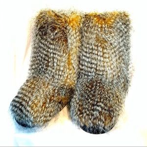 FAUX FUR MOON BOOTS STYLE BOOTS SIZE 6